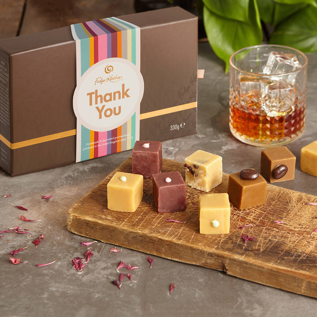 Thank You Boozy Fudge Sharer Selection By Fudge Kitchen