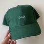 Mini Personalised Name Dad Grandad Cap, thumbnail 6 of 7