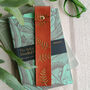 Tan And Gold Fern Botanical Tan Personalised Bookmark, thumbnail 1 of 5