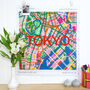 Tokyo Blossom City Map Needlepoint Kit, thumbnail 2 of 7
