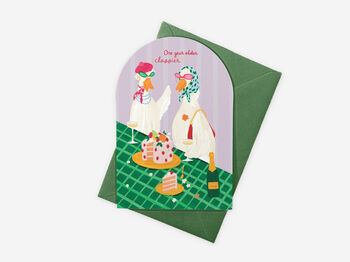 One Year Classier Silly Goose Birthday Card, 3 of 3
