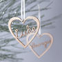 Personalised Heart Name Christmas Bauble Decoration, thumbnail 10 of 10