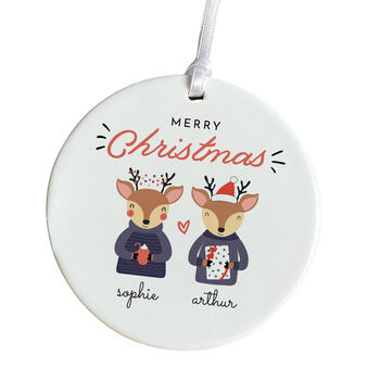 Merry Christmas Ornament Gift For Couples, 2 of 7