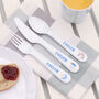 Personalised Plastic Children's Cutlery Set, thumbnail 2 of 12