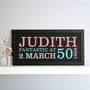 Personalised 50th Birthday Rectangular Framed Print, thumbnail 3 of 9