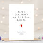 Personalised Mr And Mrs First Christmas Card, thumbnail 2 of 3
