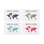 Personalised Couples Travel Map Print, thumbnail 3 of 4