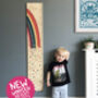 Personalised Rainbow Canvas Height Chart, thumbnail 9 of 9