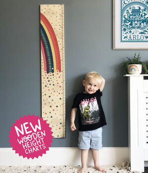 Personalised Rainbow Canvas Height Chart, 10 of 10