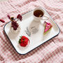 Personalised Birth Flower Enamel Tray, thumbnail 4 of 6