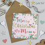 Superstar Christmas Mum Card Gold Foil, thumbnail 1 of 5