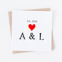 Personalised Valentine, Wedding Or Anniversary Card, thumbnail 1 of 2
