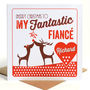 Personalised Fiancé Or Fiancee Christmas Card, thumbnail 3 of 4