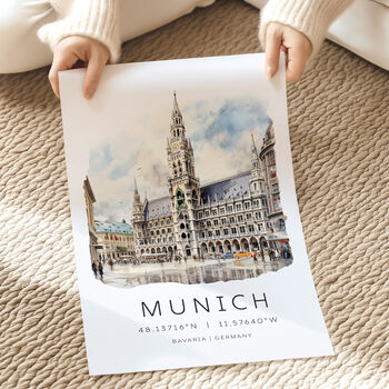 Munich Germany, Travel Art Illustration Print, 4 of 7