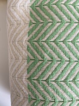 Zigzag Design Green Soft Sofa Throw, 5 of 8