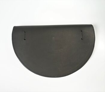 Large Slim Handmade Leather Halfmoon Crossbody Bag, 12 of 12