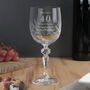 Engraved Cut Crystal Age Wine Glass, thumbnail 4 of 7