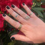 Love Rocks Turquoise Silver Midi Ring Or Toe Ring, thumbnail 2 of 6
