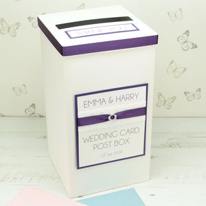 Wedding Post And Card Bo Notonthehighstreet Personalised Crystal Lace Wedding Post Box Bo
