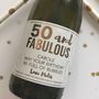 Personalised 50 And Fabulous Prosecco Label, thumbnail 2 of 3