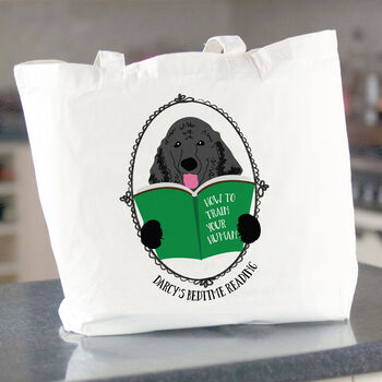 Personalised Puppy Gift Tote Bag Train Your Human, 3 of 10