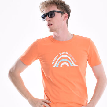 Open Mind Surf Orange Beach T Shirt, 5 of 7