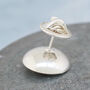 Silver Pearl Tie Pin. 30th Anniversary Gift For Him, thumbnail 3 of 7