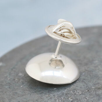 Silver Pearl Tie Pin. 30th Anniversary Gift For Him, 3 of 7
