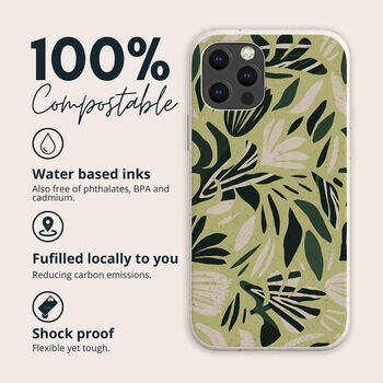 Cut Out Leaves Biodegradable Phone Case, 2 of 8