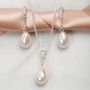 Bridal Pearl Jewellery Necklace Earrings, thumbnail 2 of 10