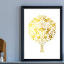 Personalised Family Tree Foil Print, thumbnail 4 of 5