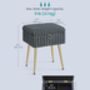 Rectangular Vanity Stool Storage Footrest Ottoman, thumbnail 2 of 6