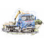 Lorry Personalised Portrait Print, thumbnail 8 of 12