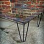 Industrial Hairpin Glass Coffee Table 209, thumbnail 2 of 5