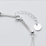 Sterling Silver Double Chain Layered Bracelet, thumbnail 4 of 6