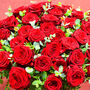 50 Red Roses Fresh Flower Bouquet Romantic Gift, thumbnail 7 of 7