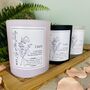May Lily Of The Valley Birth Flower Personalised Candle, thumbnail 1 of 11