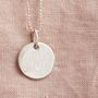 Monogram Three Letter Solid Sterling Silver Necklace, thumbnail 2 of 11