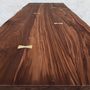 London Walnut Live Edge Solid Wood Dining Table, thumbnail 4 of 4
