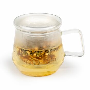 Livorno Tea For One Glass Tea Cup With Filter, 2 of 10