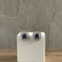 Akira Blue And Silver Oversized Studs, thumbnail 5 of 5