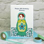 'Russian Doll' Personalised Birthday Card, thumbnail 1 of 3