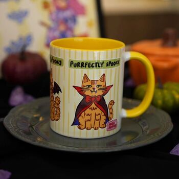 Halloween Cat Mug – Cute Spooky Cat Design, 6 of 7