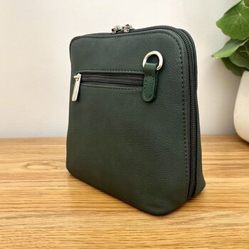 Cross Body Bag In Dark Green, 2 of 3