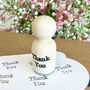 Mini Thank You Rubber Stamp For Crafting And Cards, thumbnail 7 of 7
