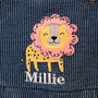 Personalised Baby Lion Dungarees Set For Girl, thumbnail 11 of 12