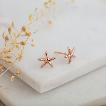 Sterling Silver Starfish Earrings, 4 of 5