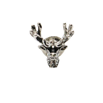 Stags Head Lapel Pin Badge With Gift Box, 5 of 5