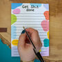 'Get shit done' Motivational Notepad, thumbnail 3 of 9