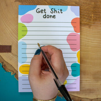 'Get shit done' Motivational Notepad, 3 of 9